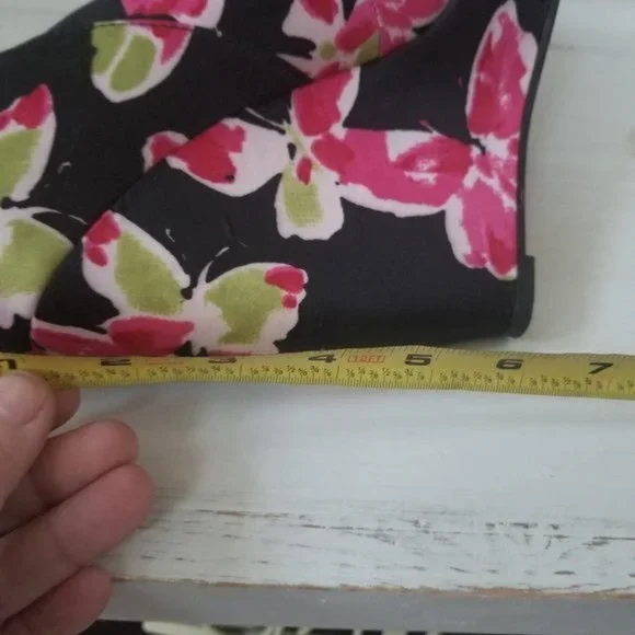 Elle Platform Wedges in Floral Motif Size 9.5 - Picture 12 of 12